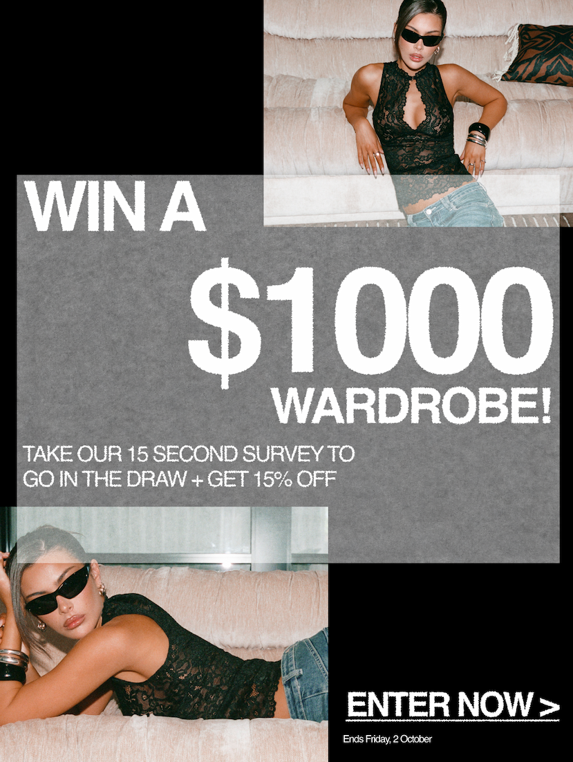 A $1000 wardrobe could be yours…