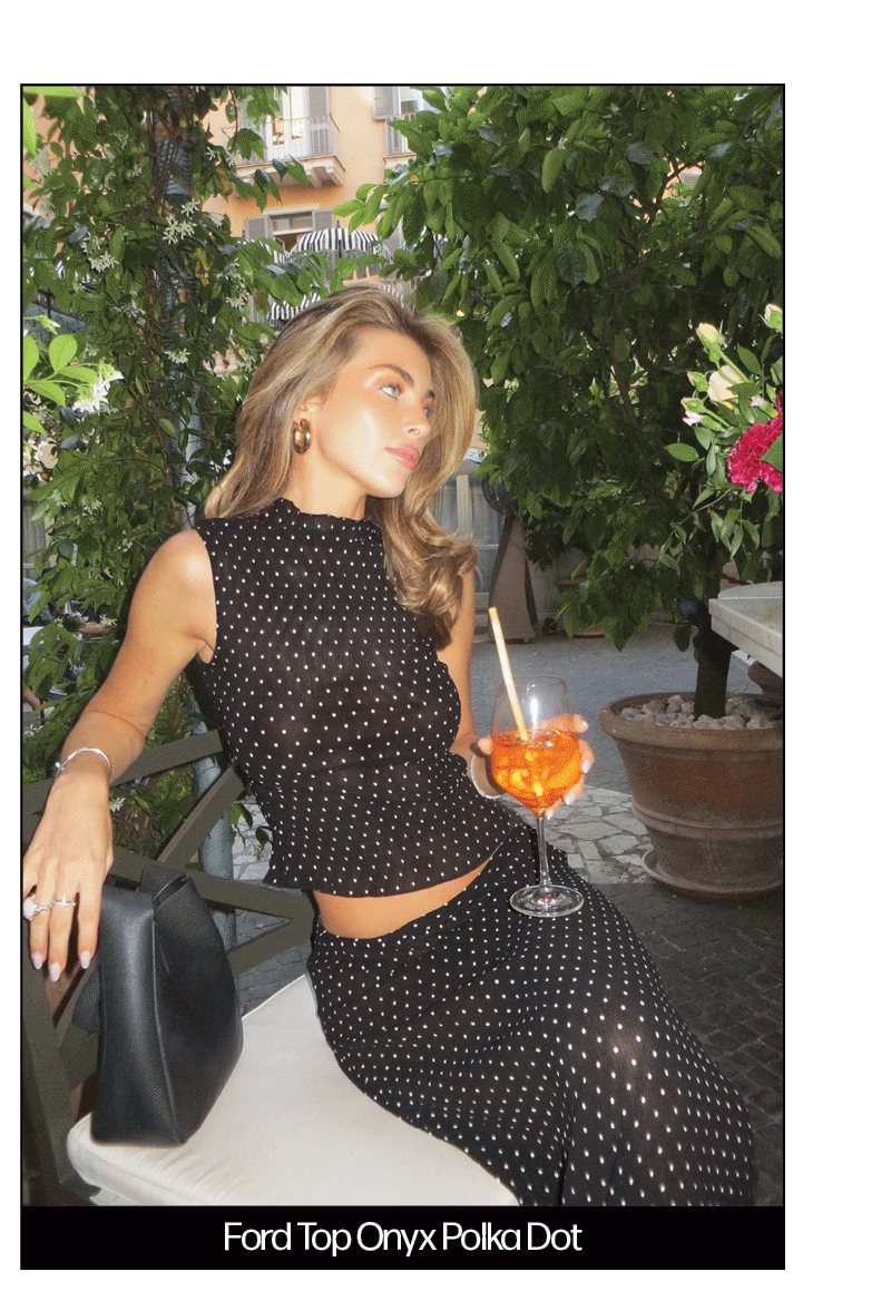 Ford Top Onyx Polka Dot