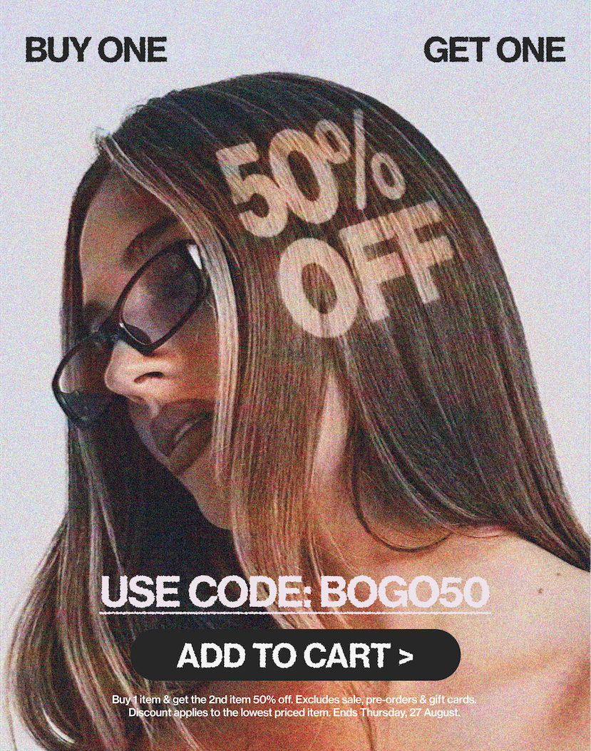 Unlock a buy 1, get 1 50% off deal >