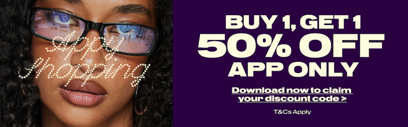 Buy 1, get a 50% off in the app