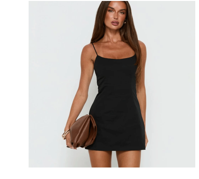 Yumiko Scoop Playsuit Black