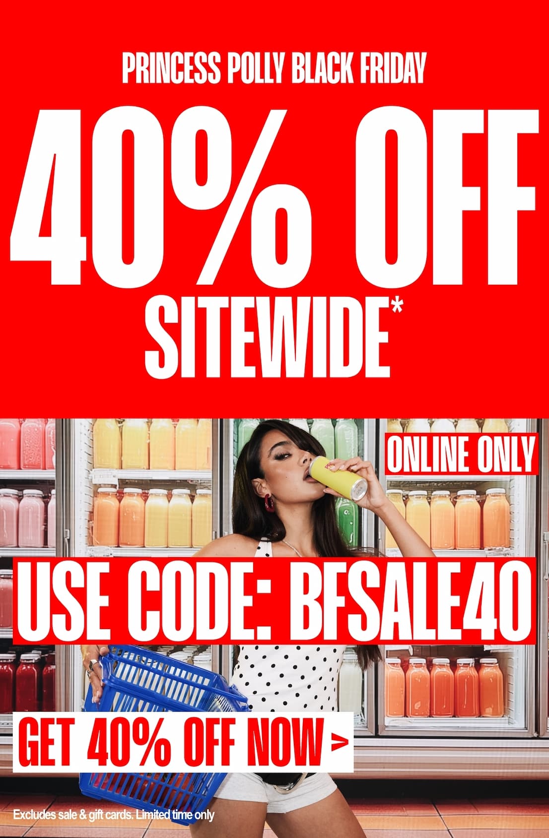 40% OFF SITEWIDE* USE CODE: BFSALE40