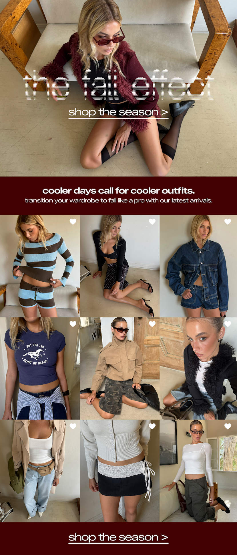 SPEND & SAVE ON FALL LOOKS >