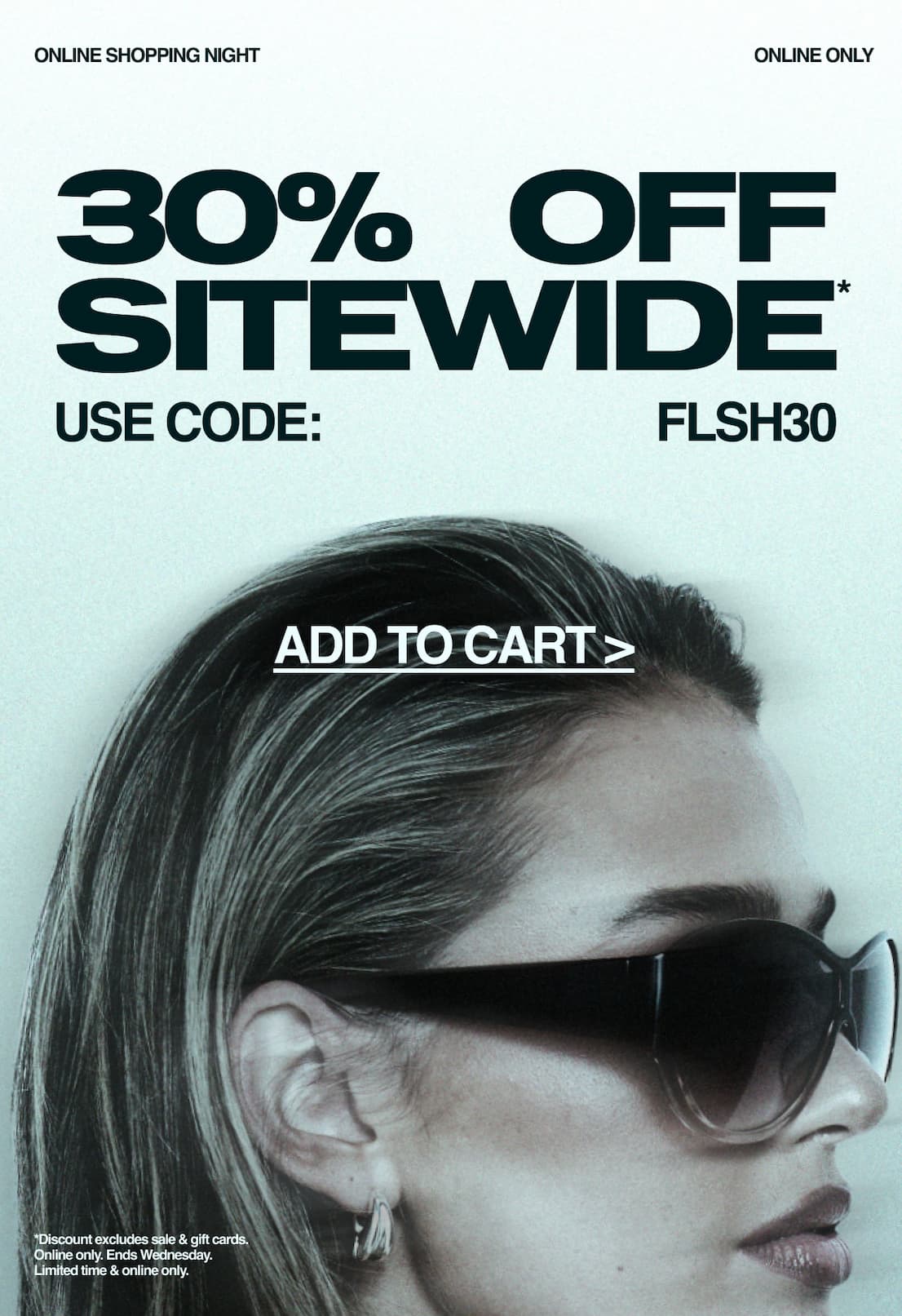 HELLO?! 30% off sitewide* is live NOW! Use code FLSH30 for 30% off full priced items >