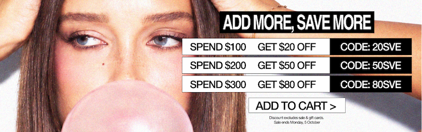 Spend & save on your order >