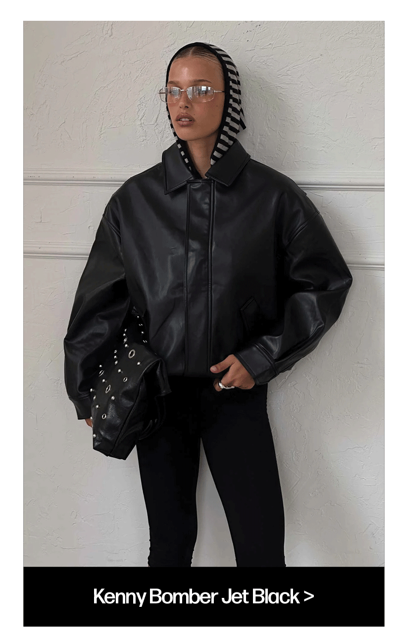 Kenny Bomber Jet Black
