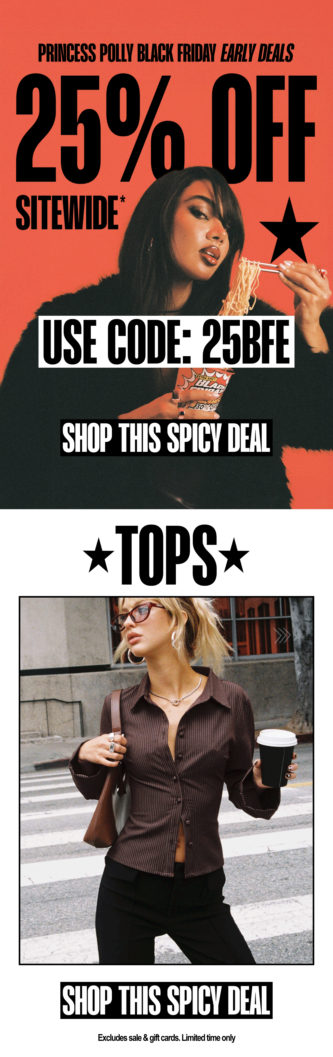 USE CODE: 25BFE FOR 25% OFF