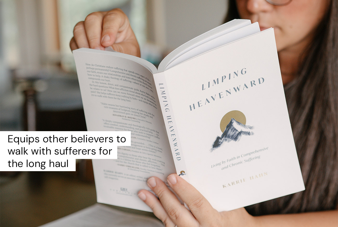 How do Christians endure suffering that upends every aspect of life—perhaps permanently? Comprehensive and chronic suffering can assault our faith, strain our relationships, and leave others in the church unsure how to help. A shaky theology of suffering—others’ or our own—only compounds our hurt. In this honest, direct, and compassionate guide, Karrie Hahn tackles the hard questions: What does affliction reveal about who God is and how he relates to us? How can we move forward when we are devastated by pain? She helps sufferers keep walking by faith—and equips other believers to walk with them for the long haul.