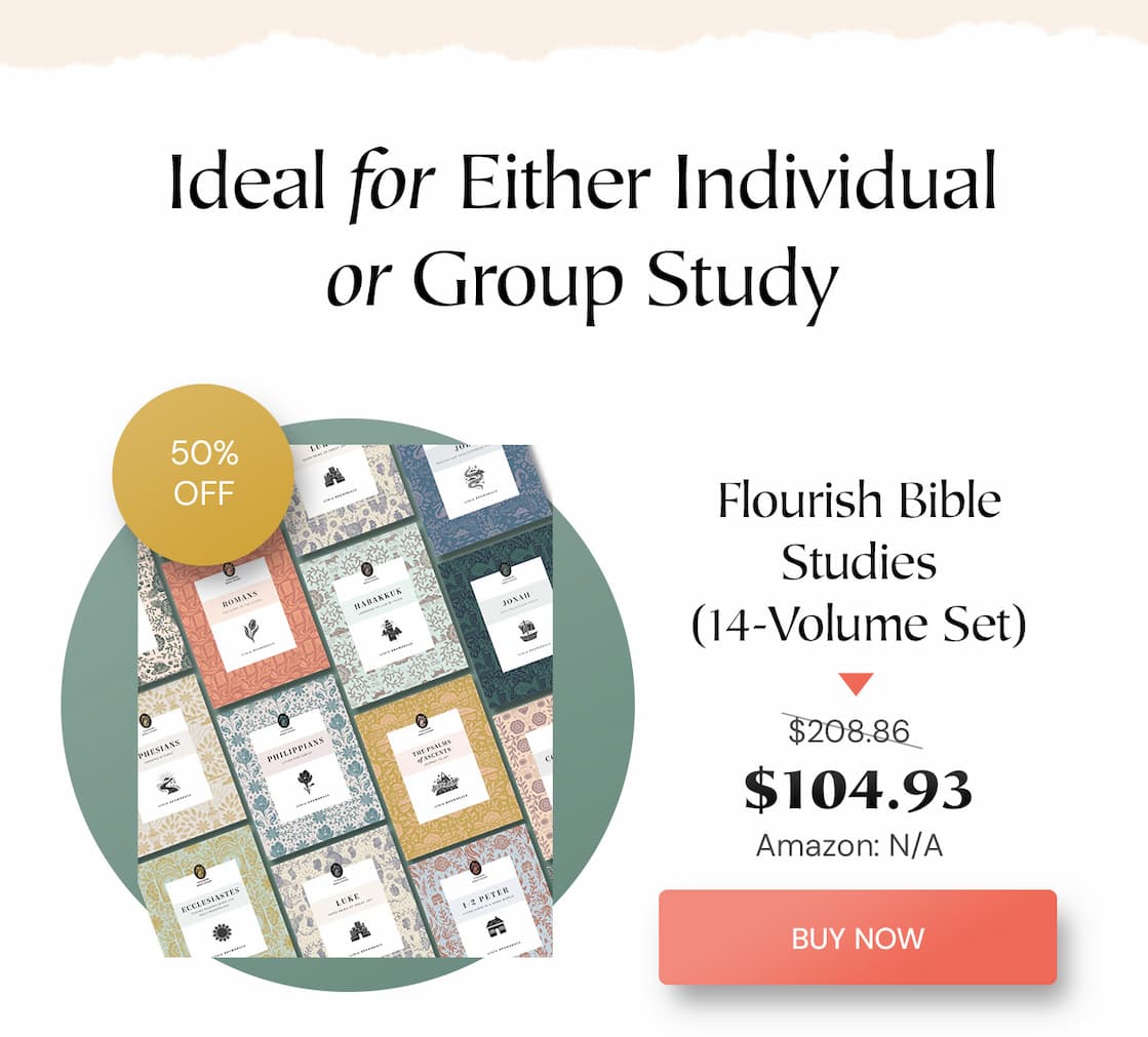 Flourish Bible Studies  10-Week Bible Study for Women:  Offers an in-depth, exegetical look at books of the Bible  Quick, Engaging Weekly Resources: Helpful reading plans, sidebars, timelines, and more to help busy readers get the most out of Scripture  Perfect for Individuals or Small Groups: Includes discussion questions and additional verses for further reading