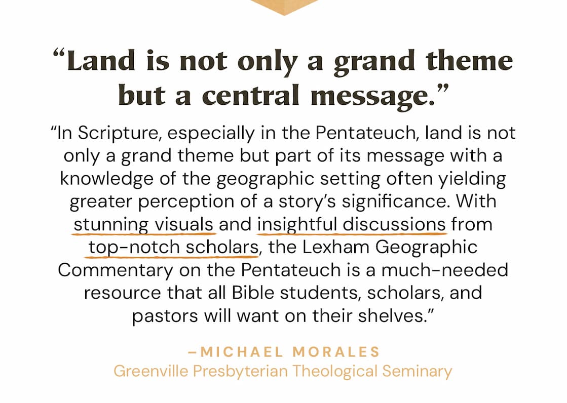 Geography is a central concern throughout Scripture, but the full significance of the geographical context is easily overlooked without a familiarity with the places, the relative distances, and the ancient setting. The Lexham Geographic Commentaries will not only place you in the sandals of the ancient writers of Scripture, but they will explain the significance of the geographic details in the biblical text for your life today.
