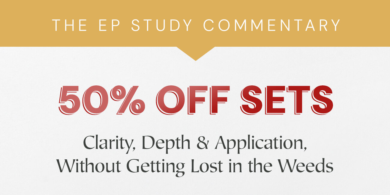 The EP Study Commentary series is designed for ministers, theologians and serious students of the Bible. With John D. Currid as the series editor, EPSCs balance biblical scholarism with straightforward application, making them the ideal companion for pastors and Bible teachers.