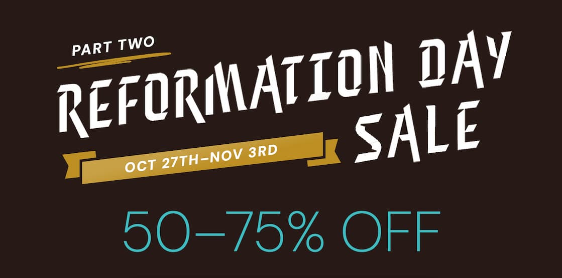 For one week only, we’re commemorating the legacy of the Reformation with a curated collection of books that carry forward the same spirit of Gospel clarity and biblical fidelity. This Reformation Week, join us in celebrating the written word that God has used, and continues to use, to build His Church.