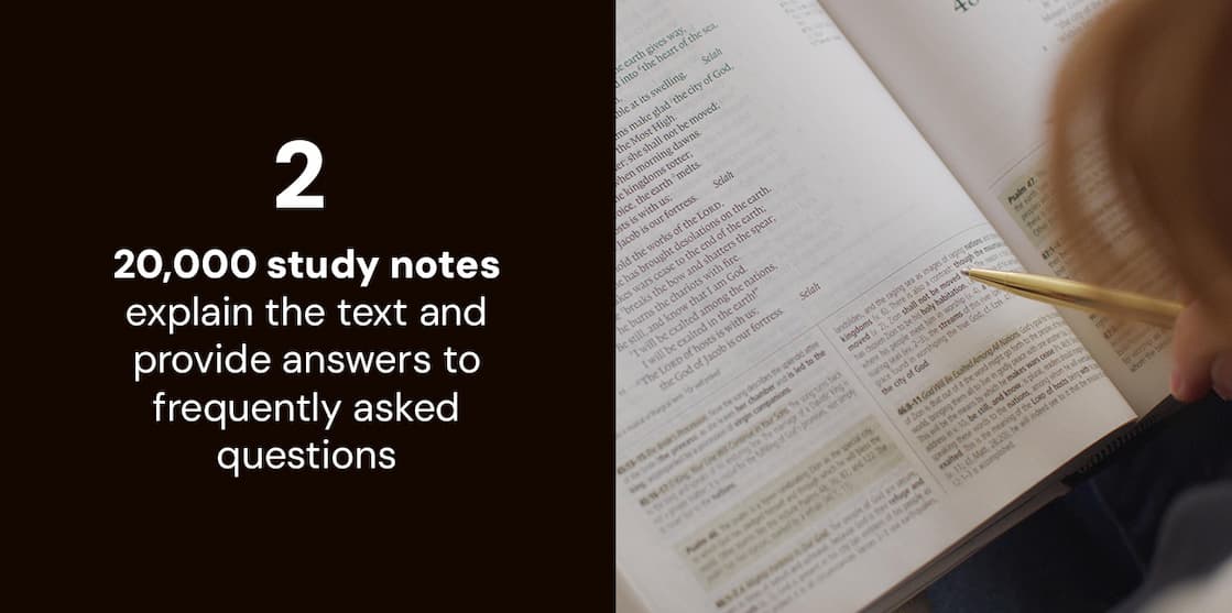 The best study Bibles help you understand Scripture. The best journaling Bibles help you interact with it.The ESV Journaling Study Bible does both.  Combining the trusted notes and theological depth of the ESV Study Bible with expansive 2-inch journaling margins, this edition gives you space not only to read God’s Word, but to engage with it personally. Record sermon notes, prayers, observations, cross-references, or moments of insight directly beside the biblical text—turning your Bible into a lasting record of your walk with Christ.