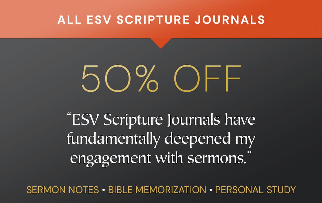 Capture and preserve your personal study notes with the ESV Scripture Journals. Each of the 45 volumes contains the complete ESV text with wide, lined margins and blank pages for notes, prayers, and reflections. Printed on premium paper and available in a variety of beautifully designed editions, these journals are perfect for recording sermon insights, memorization work, or a lifetime of study. Over time, your set will become a personalized, verse-by-verse commentary to deepen your love for and understanding of God’s Word.