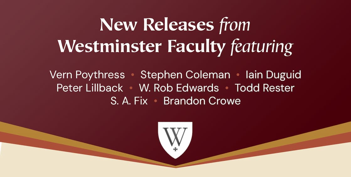 As a ministry of Westminster Theological Seminary, we're especially grateful for faculty who don't keep their scholarship confined to the classroom. These pastor-scholars labor to serve Christ's church, translating years of careful study into books that equip pastors, strengthen believers, and proclaim the whole counsel of God. We're proud to share their work with the global church.