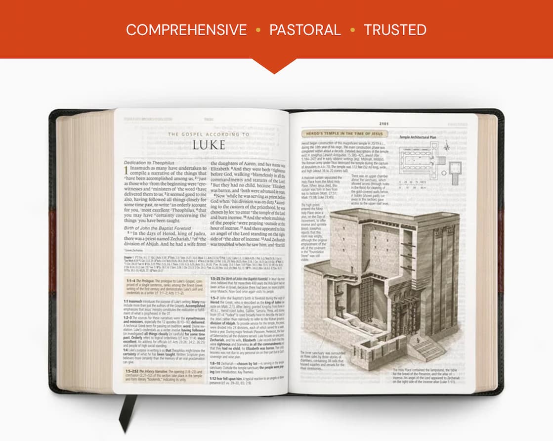 The ESV Study Bible was designed to help you understand the Bible in a deeper way. Created by a diverse team of 95 leading Bible scholars and teachers--from 9 countries, nearly 20 denominations, and 50 seminaries, colleges, and universities--the ESV Study Bible features a wide array of study tools, making it a valuable resource for serious readers, students, and teachers of God's Word.