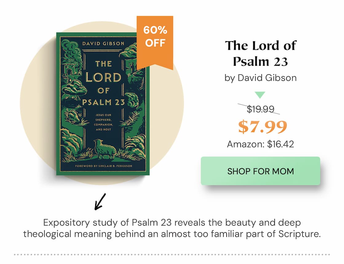Expository Study of Psalm 23 Reveals the Beauty and Deep Theological Meaning behind a Familiar Part of Scripture  Psalm 23 is one of the most recognizable passages in the whole Bible. Though relatively short, this poetic depiction of God's love epitomizes Christ's goodness and provision as he leads his children. Even lifelong Christians will find fresh encouragement by closely studying these familiar words.  David Gibson walks through each verse in Psalm 23, thoroughly examining its 3 depictions of the believer's union with Christ as sheep and shepherd, traveler and companion, and guest and host. Gibson provides canonical context for the Psalm's beautiful imagery, inspiring praise and wonder as readers reflect on the loving Shepherd who meets every need.