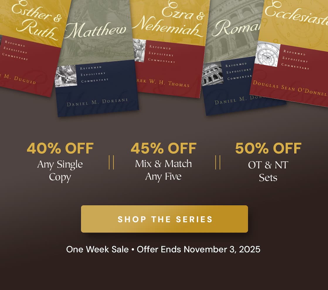 For one week only, we’re commemorating the legacy of the Reformation with a curated collection of books that carry forward the same spirit of Gospel clarity and biblical fidelity. This Reformation Week, join us in celebrating the written word that God has used, and continues to use, to build His Church.