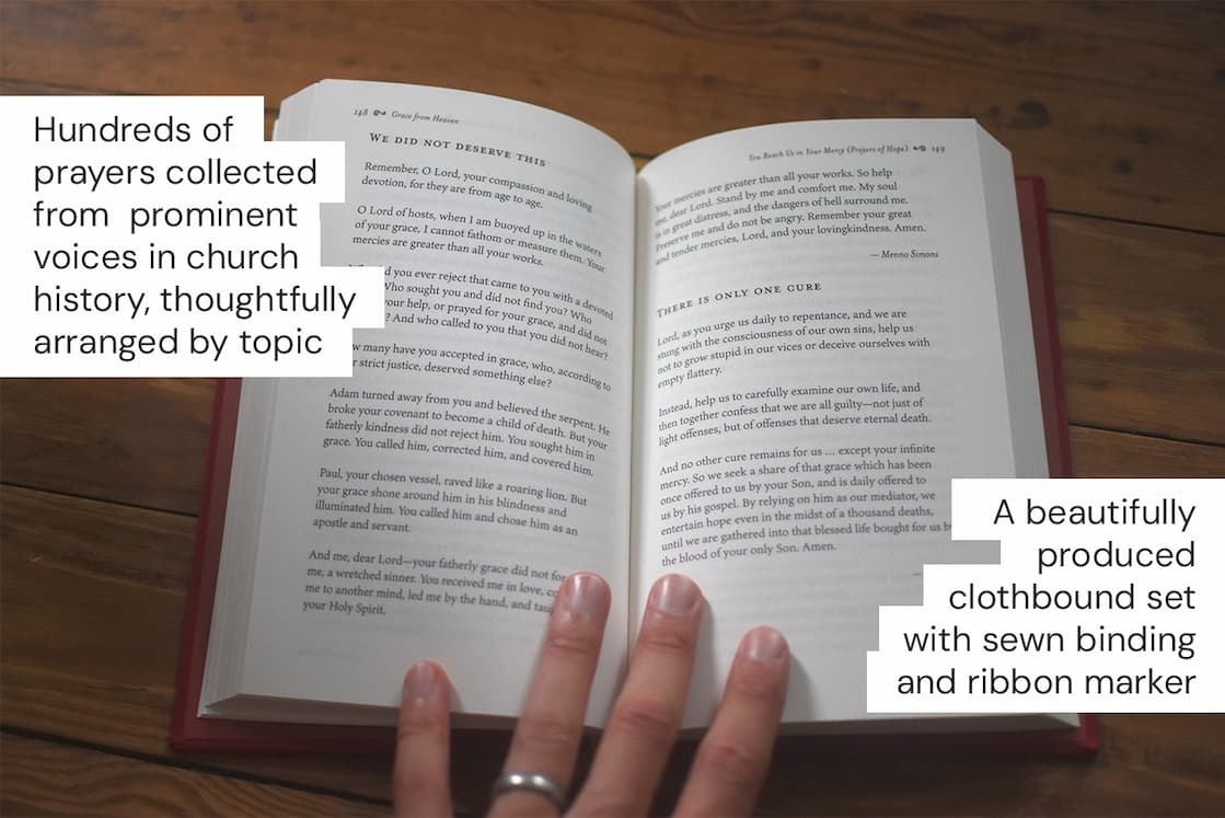 The Prayers of the Church series gathers the legacy of faith and wisdom from across the Christian tradition to help readers grow into godliness. Each volume focuses on a different tradition or historical era, bringing spiritual riches from across history and the global church to new readers today.