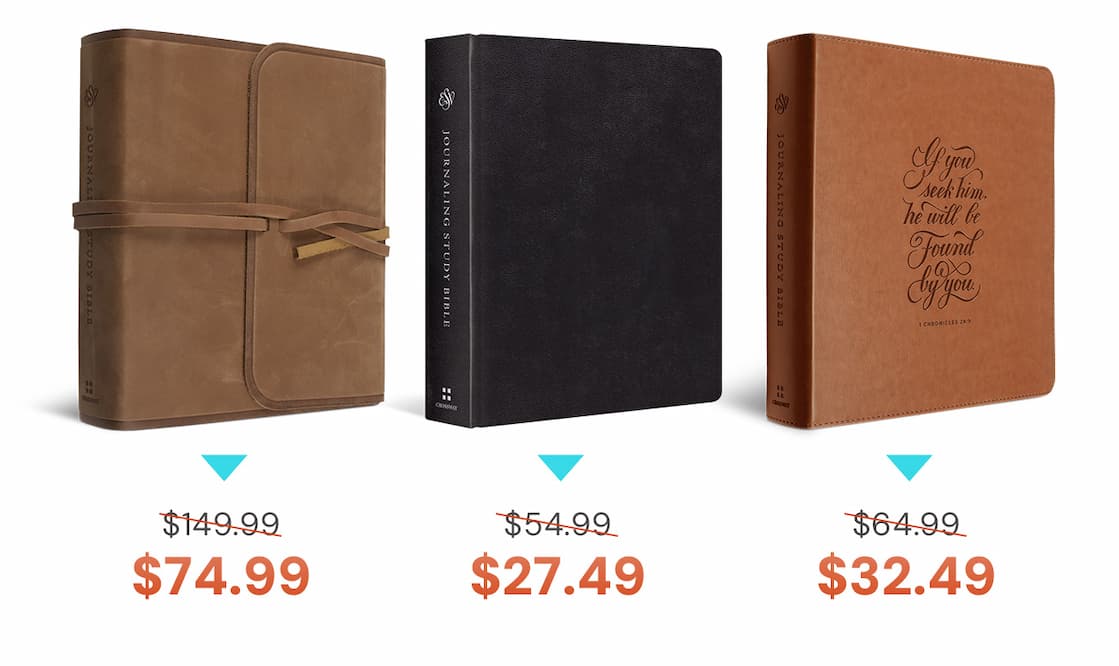 The best study Bibles help you understand Scripture. The best journaling Bibles help you interact with it.The ESV Journaling Study Bible does both.  Combining the trusted notes and theological depth of the ESV Study Bible with expansive 2-inch journaling margins, this edition gives you space not only to read God’s Word, but to engage with it personally. Record sermon notes, prayers, observations, cross-references, or moments of insight directly beside the biblical text—turning your Bible into a lasting record of your walk with Christ.