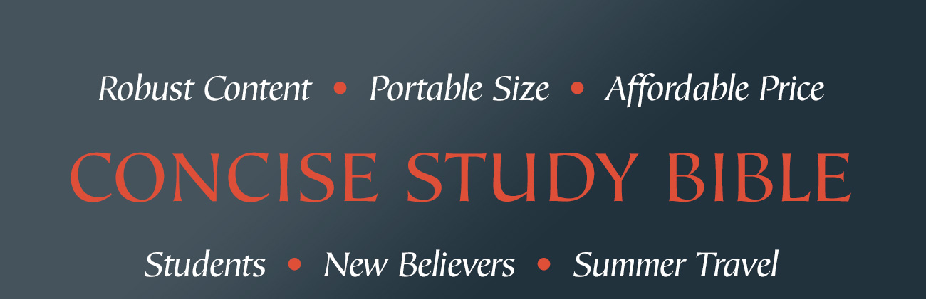 The ESV Concise Study Bible was created to help readers explore the essential meaning of the Bible. Inspired by the best-selling ESV Study Bible, this robust Bible offers fresh content for new believers and seasoned saints alike, explaining difficult phrases, defining key terms, identifying important people and places, and highlighting links between biblical passages.