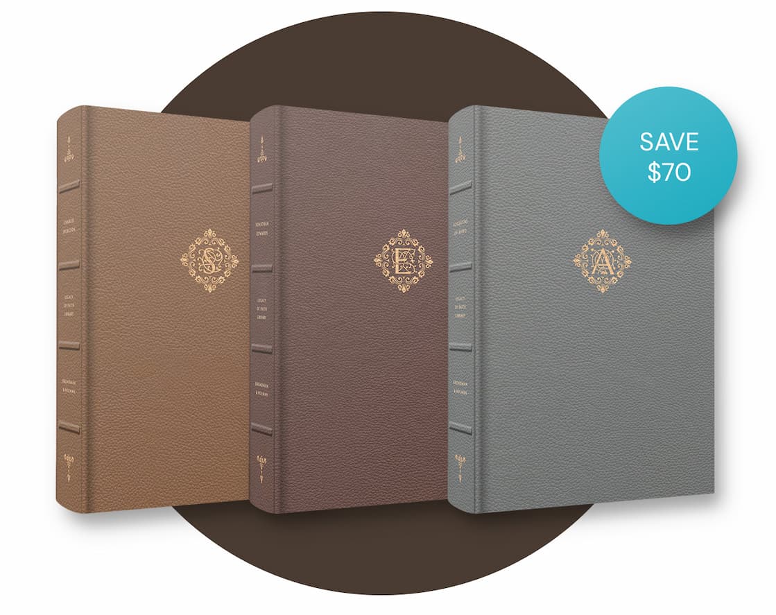 This Legacy Edition collection brings together the essential writings of Augustine, Jonathan Edwards, and Charles Spurgeon, offering a curated library of Christian wisdom that has shaped believers for centuries. Each volume presents a modern, beautifully designed edition of classic works that remain as relevant and spiritually rich today as when they were first written.