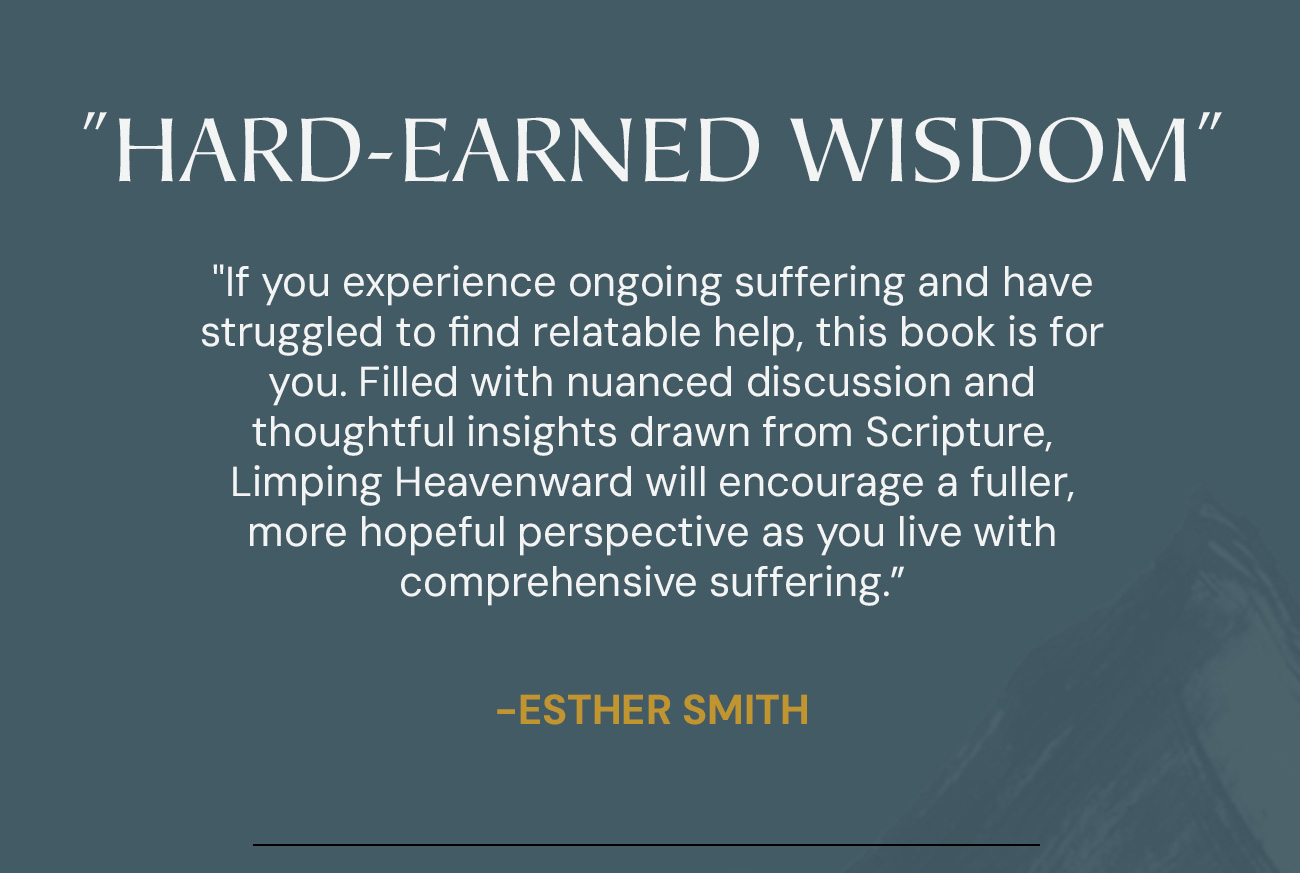 How do Christians endure suffering that upends every aspect of life—perhaps permanently? Comprehensive and chronic suffering can assault our faith, strain our relationships, and leave others in the church unsure how to help. A shaky theology of suffering—others’ or our own—only compounds our hurt. In this honest, direct, and compassionate guide, Karrie Hahn tackles the hard questions: What does affliction reveal about who God is and how he relates to us? How can we move forward when we are devastated by pain? She helps sufferers keep walking by faith—and equips other believers to walk with them for the long haul.