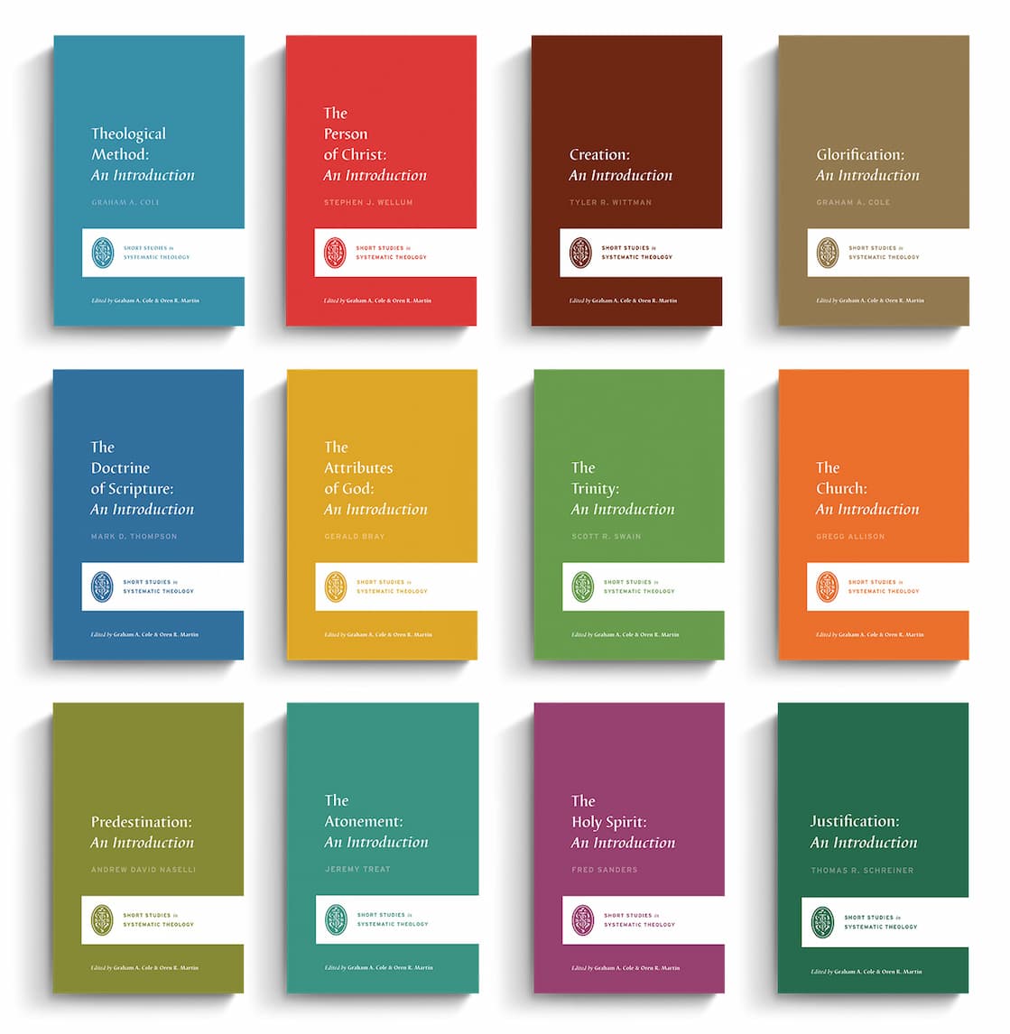 While the specific focus varies, each volume  Introduces the doctrine, Sets it in context, Develops it from Scripture, Draws the various threads together, and  Brings it to bear on the Christian life. It is our prayer, then, that this series will assist the church to delight in her triune God by thinking his thoughts—which he has graciously revealed in his written word, which testifies to his living Word, Jesus Christ—after him in the powerful working of his Spirit.   -Graham A. Cole and Oren R. Martin