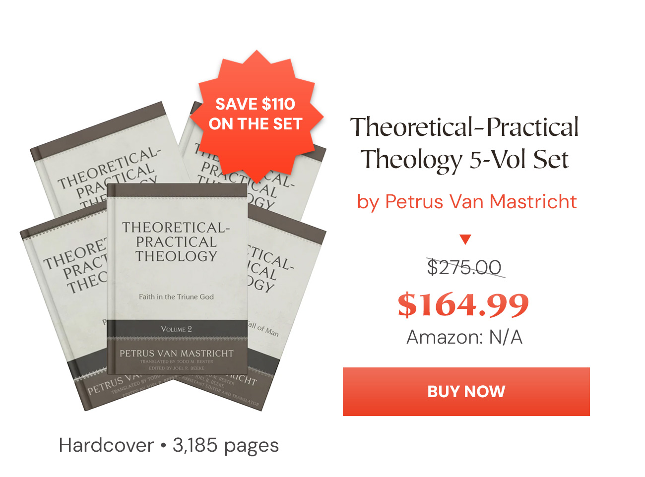 "Mastricht’s work was published originally in 1698-99 in Latin and represented a theological system still committed to, for example, Scripture as the foundational and final authority, the classic Trinitarian and Christological formulae of Western Christianity, the Reformed confessions and covenant theology, and a vibrant emphasis on practical preaching." - Todd Rester