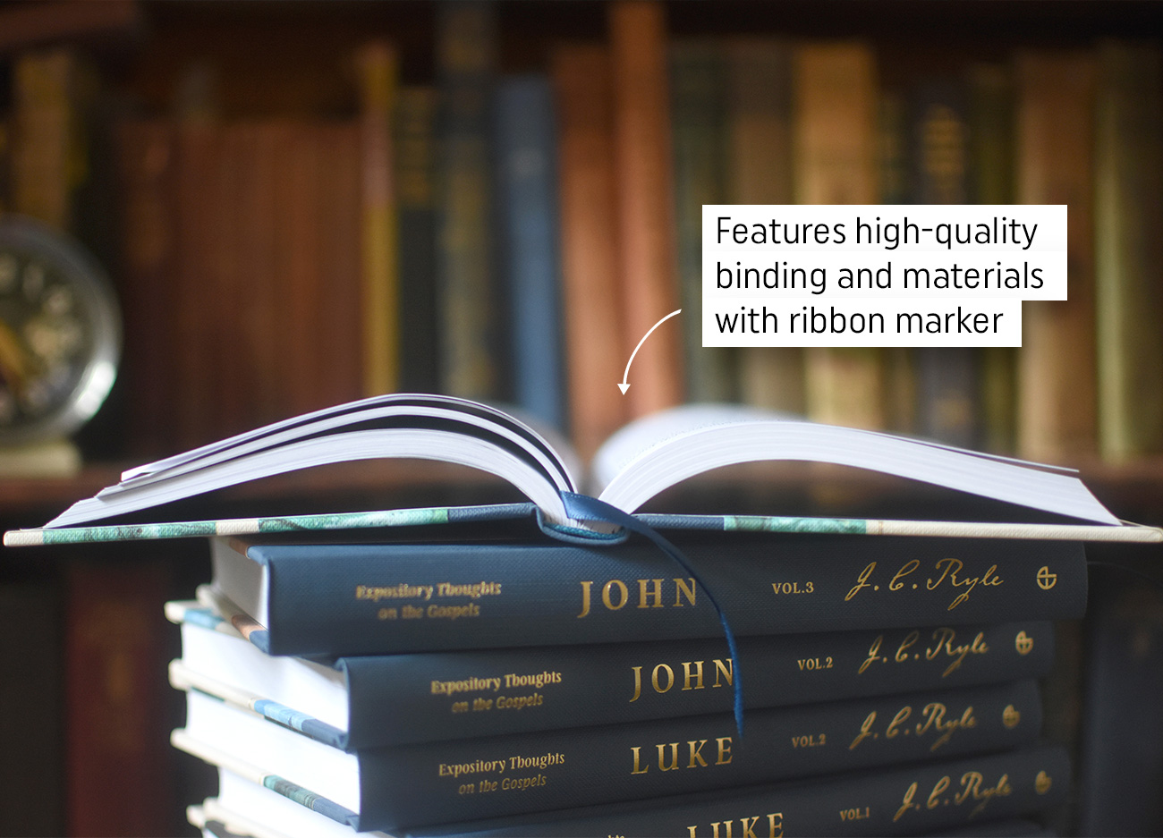 This new seven-volume boxset will bring Ryle’s Expository Thoughts on the Gospel to a new readership. Featuring a high-quality quarter-bound design that evokes artisanal bookbinding each volume will sit in a boxed case to aid use and increase longevity. The design, paired with Mary Davis’ lightly modernized text and NKJV Bible translation, enables Ryle’s voice and tone to remain authentic while making it accessible to a new generation.
