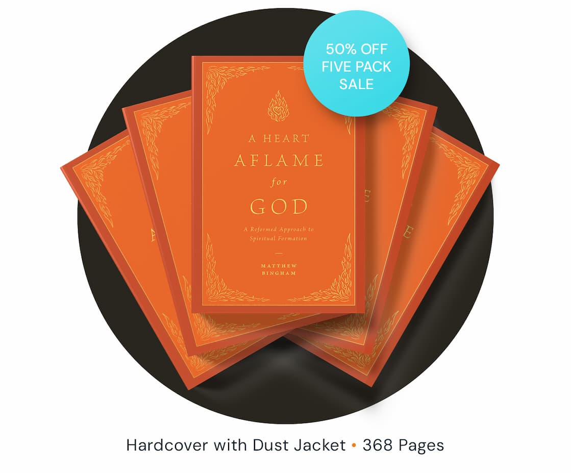 How 21st-Century Evangelicals Can Pursue Spiritual Growth through Early Modern Puritan Piety  "Keep your heart" (Proverbs 4:23). "Work out your own salvation with fear and trembling" (Philippians 2:12). "Grow in the grace and knowledge of our Lord and Savior Jesus Christ" (2 Peter 3:18). Scripture beckons Christians toward obedience and maturity, but many modern approaches to spiritual formation are less than biblical. In A Heart Aflame for God, Matthew C. Bingham studies God-ordained spiritual practices modeled by the 16th- and 17th-century Reformers.  Primarily drawing from Puritan tradition, Bingham shows readers how to balance belief in salvation through faith with a responsibility for one's personal spiritual growth. He studies biblical practices--including meditation, prayer, and self-examination--from a Protestant perspective. Blending historical analysis and practical application, this edifying study cultivates a greater understanding of Reformed theology and an ever-growing relationship with God.