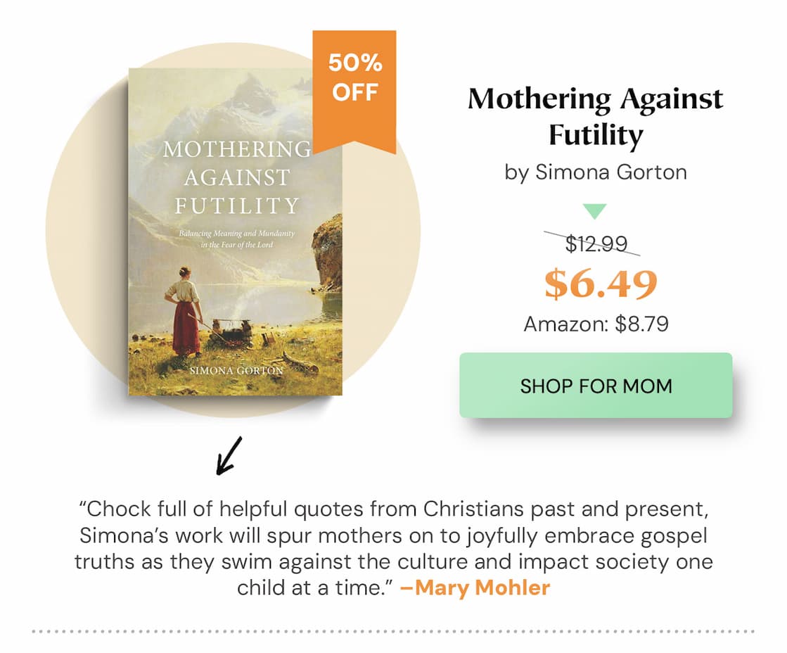 Simona Gorton calls women to embrace the God-glorifying tension between the seemingly meaningless work and the weighty responsibility of motherhood. We know the gospel impacts the repetitive, mundane work so inherent in homemaking and mothering, but how does that knowledge work itself out in the fabric of late nights and spilled oatmeal?  As mothers, we live in the tension between the seemingly meaningless 'everyday' of our callings and the magnificent realities of the gospel and what God promises to do through us as mothers as we raise up the next generation to His glory.