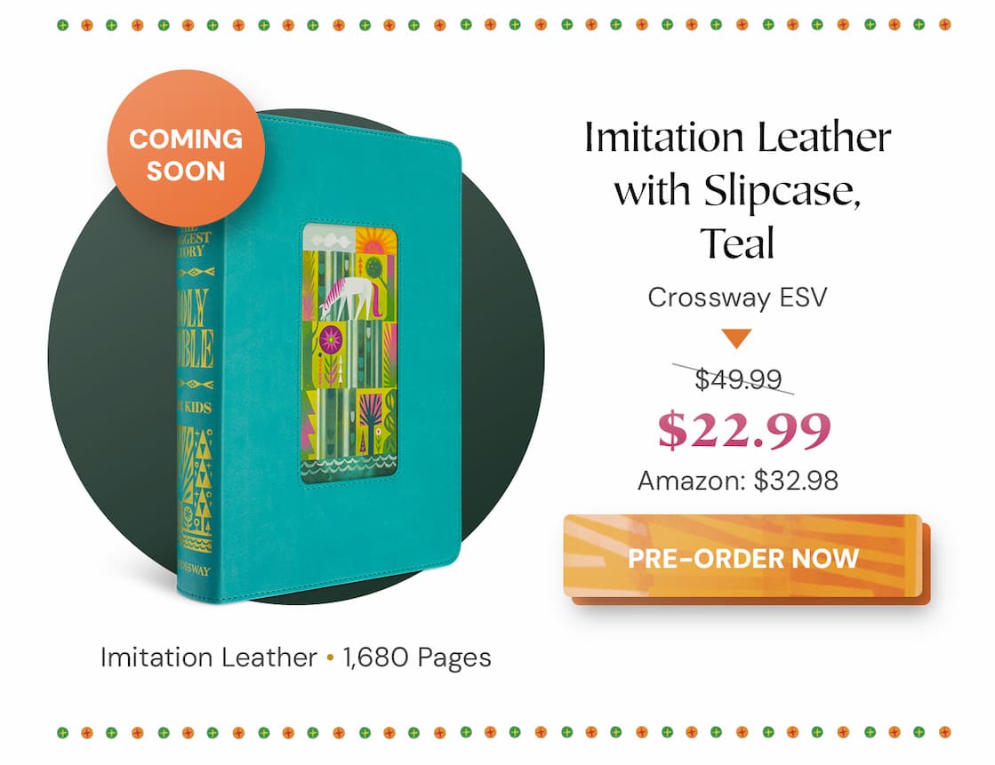 Illustrated ESV Bible Filled with Fun Resources to Help Children Learn and Apply God's Word When children are ready for a Bible of their own, choose one that captures their attention and helps them understand God's plan of redemption. ESV The Biggest Story Holy Bible for Kids is perfect for ages 6-12. Each book of the Bible opens with a colorful 3-page introduction that includes a summary, timeline, information about the author, character profiles, and more. Near the end of every chapter, "Digging Deeper" sections recap the passage and prompt kids to "Learn, Reflect, Discover, and Pray" about what they've just read.