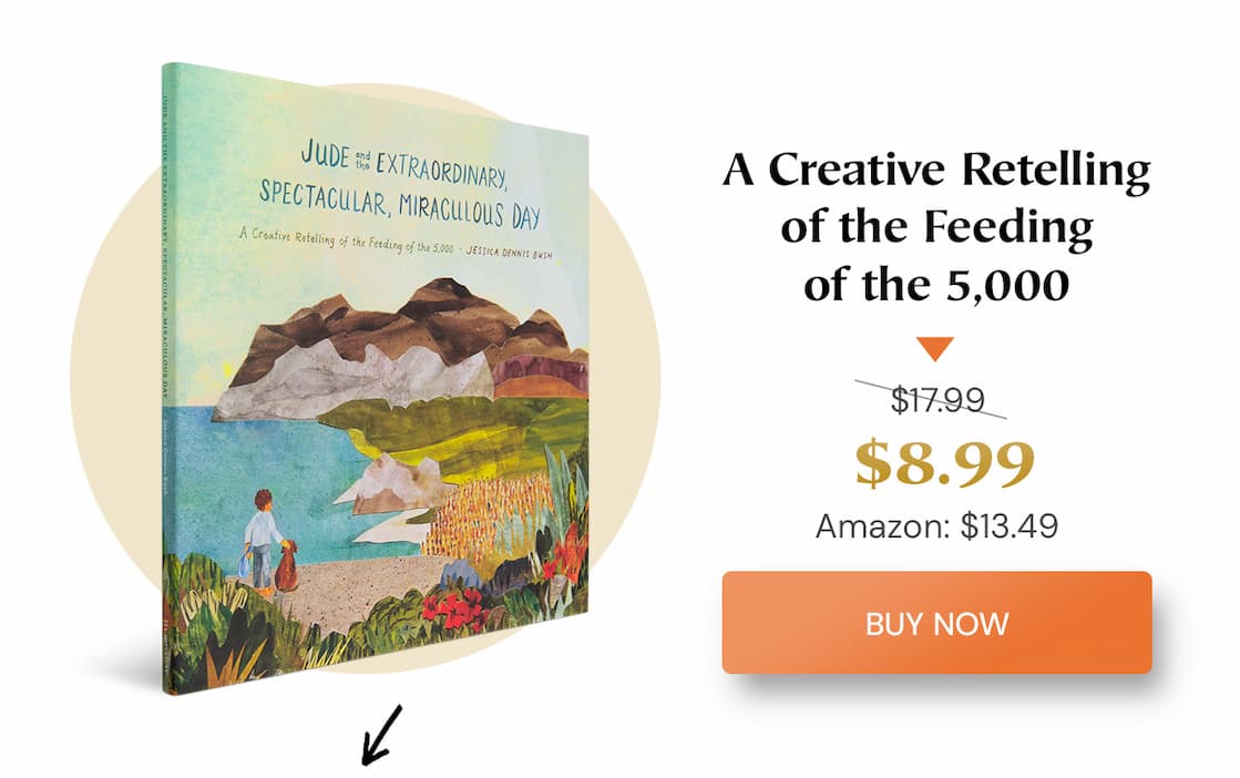What would it have been like to stand in the crowd the day Jesus fed thousands with just a few loaves and fish? Through the eyes of Jude, children experience one of the most beloved miracles in Scripture in a fresh and imaginative way. Filled with wonder, excitement, and biblical truth, this beautifully illustrated story helps children see Jesus not as a distant historical figure, but as the compassionate Savior who does the impossible.