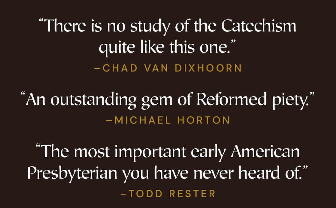 "There is no study of the Catechism quite like this one." - excerpt from Chad Van Dixhoorn's Preface John Thomson’s Explication offers a commentary on the Westminster Shorter Catechism that is approachable by scholars and families alike. Each question and answer of the WSC is listed along with a number of sub-questions which seek to unpack and elucidate the details of the WSC’s questions. A treasure trove for pastors and parents, Thomson’s Explication delivers unique insights into one of the crown jewels of the Reformed Catechetical tradition.