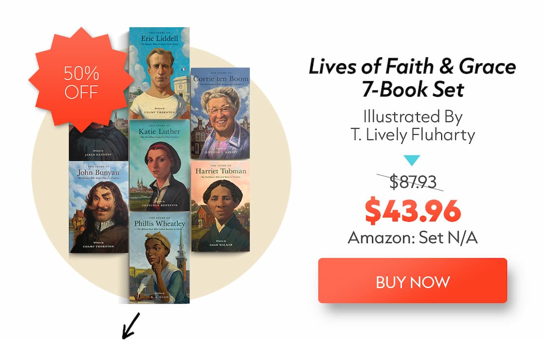 Inspire the Next Generation with Heroes Worth Following. From missionaries and pastors to reformers and faithful servants, the Lives of Faith and Grace Series help kids ages 8-12 discover God's faithfulness through the lives of ordinary people used in extraordinary ways. Richly illustrated and thoughtfully designed, they're ideal for families, classrooms, and churches. These captivating biographies combine exceptional storytelling, beautiful illustrations, maps, timelines, and discussion questions to introduce children to the great cloud of witnesses who have gone before us—and to inspire them to faithfully follow Christ in their own generation.