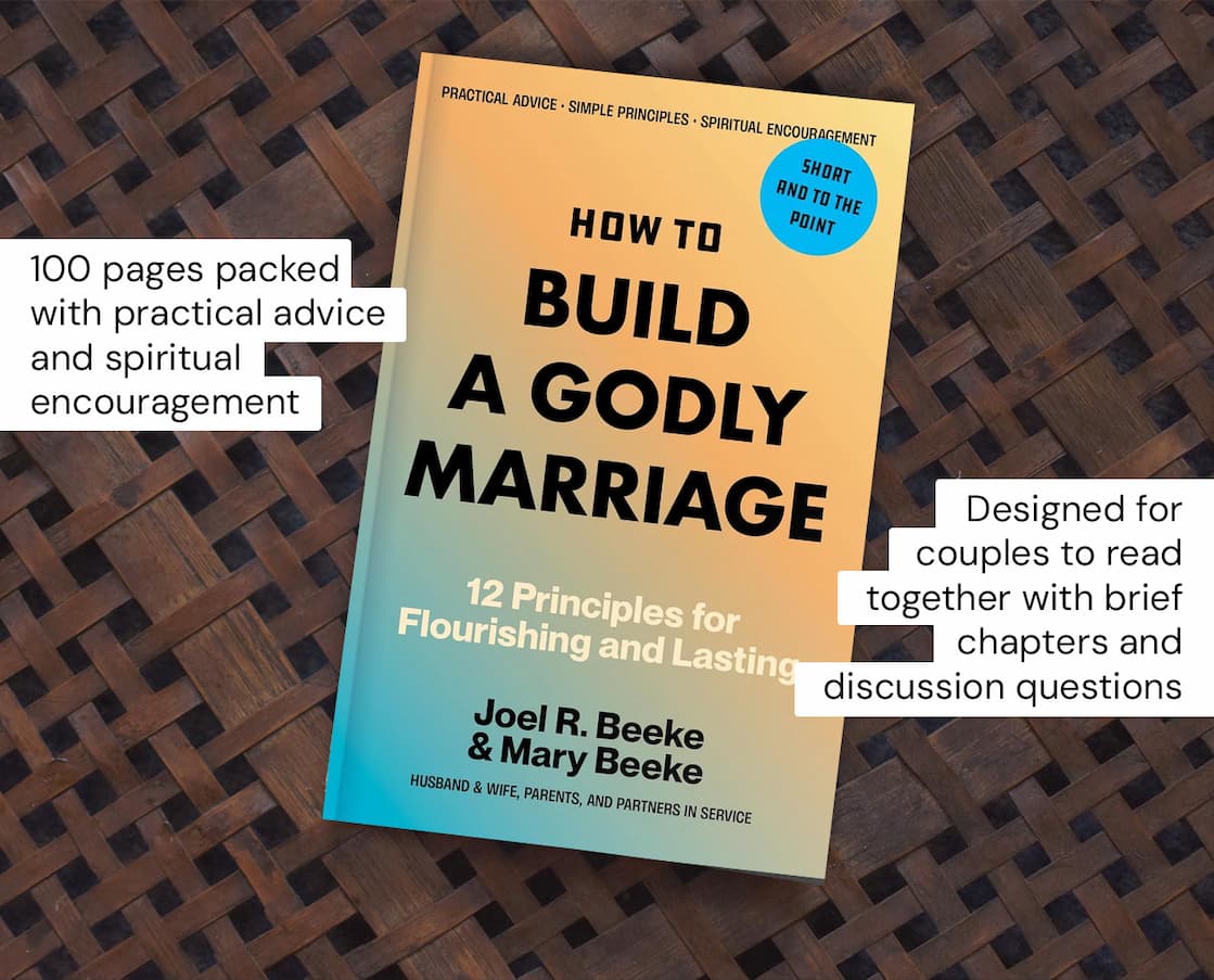 Is your marriage drifting into routine? Has joy given way to quiet distance? Is spiritual vitality absent?  Rediscover the Beauty and Purpose of a Christ-Centered Union  Drawing on decades of pastoral and counseling experience, Joel and Mary Beeke offer twelve clear, biblical principles that strengthen love, deepen communication, and restore hope. Whether your marriage feels solid or strained, this short guide will help you pursue God's glory together and increase your joy in the covenant you share.