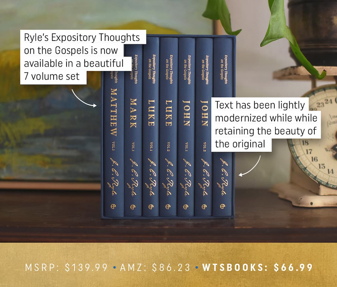 This new seven-volume boxset will bring Ryle’s Expository Thoughts on the Gospel to a new readership. Featuring a high-quality quarter-bound design that evokes artisanal bookbinding each volume will sit in a boxed case to aid use and increase longevity.  The design, paired with Mary Davis’ lightly modernized text and NKJV Bible translation, enables Ryle’s voice and tone to remain authentic while making it accessible to a new generation.