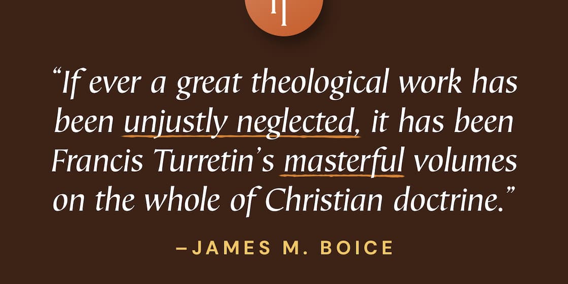 American Protestantism, especially Presbyterianism, owes much to Turretin's influence in that Charles Hodge and Robert L. Dabney assigned the Institutes to their students. It was at Hodge's request that Princeton's George M. Giger produced an English translation, which amounted to eight thousand handwritten pages. Now, more than a century later, James T. Dennison has undertaken the monumental task of editing, documenting, and indexing that translation of Turretin's timeless classic for the benefit of readers today.