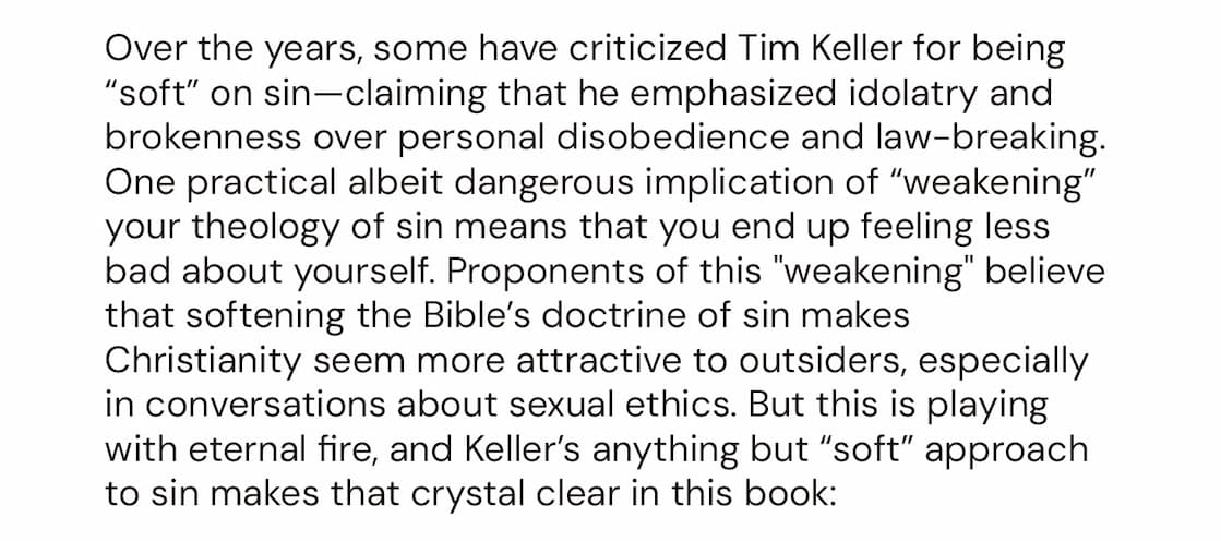 During his tenure as founding pastor of Redeemer Presbyterian Church in New York City, Timothy Keller explained on a weekly basis how the Bible provides the most comprehensive and sophisticated response to the fundamental questions of life. In What Is Wrong with the World?, based on a series of teachings given at Redeemer, Keller answers the title's pressing question by revealing that the only thing that can account for the world's pain and chaos is what the Bible calls sin. This clear-eyed and ultimately hopeful book reveals how sin is not simply a "bad" thing we do but something much more subtle and complex, affecting our relationships, our thinking, and every aspect of our existence. And only when we recognize sin for what it is can we find the profound, life-transforming answer our souls long for.