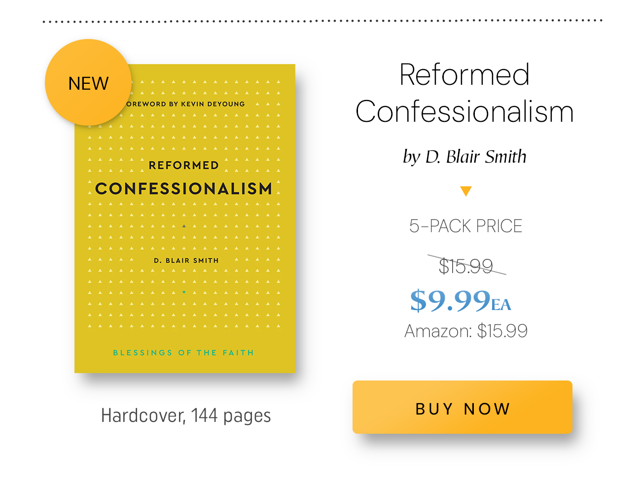 Informative and encouraging, these brief books will serve as a helpful primer and quick reference tool for parents, congregations, elders, and pastors. Written for the church, the Blessings of the Faith series introduces and celebrates Reformed doctrine and practice—each book features a brief and practical overview of its topic with discussion questions and an extensive Q&A section.