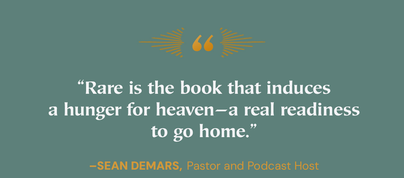 What Will Heaven Actually Be Like?  Amid the hurry and distractions of this life, we’re only dimly aware of the celestial bliss just around the next bend in the road. In Finally Home, Dane Ortlund plunges into the Word of God and the wisdom of the saints to help us rightly think about heaven, and to draw strength from meditating on our coming future. This book is a timely invitation to lift our focus from the turmoil of our broken world to the wondrous surprises of our eternal home, where the Lord Jesus Christ himself will wipe away every tear from our eyes.