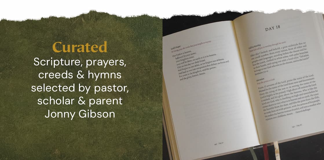 Enrich your rhythm of worship and deepen your journey through the church year with this elegant set of three liturgical devotionals. Each volume offers a rich structure of Scripture readings, historic prayers, hymns, creeds, and guided reflection, designed for daily use, family devotion, or personal meditation. Whether you are moving through ordinary time, preparing for God’s coming, or meditating on Christ’s passion and resurrection, these resources help you build a life shaped by the gospel. Thoughtfully composed and beautifully bound, this set invites you to view the calendar as sacred, to keep Christ at the center of every season, and to cultivate a steady heart of worship all year long.