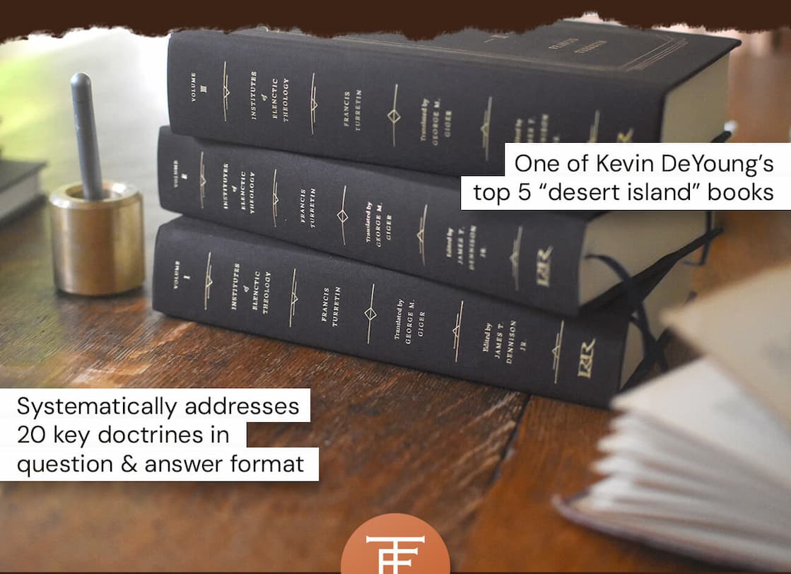 Genevan theologian (1623–87) contrasts a comprehensive Reformed theology with conflicting perspectives—affirming and demonstrating the truth by refuting false doctrine. Set Features This is the only English translation of Francis Turretin's Institutio Theologiae Elencticae. Edited by James T. Dennison Jr. and translated by George Musgrave Giger. New edition features a brown linen hardcover with gold foil and a satin ribbon bookmark. New edition retains the same interior design and pagination. American Protestantism, especially Presbyterianism, owes much to Turretin's influence in that Charles Hodge and Robert L. Dabney assigned the Institutes to their students. It was at Hodge's request that Princeton's George M. Giger produced an English translation, which amounted to eight thousand handwritten pages. Now, more than a century later, James T. Dennison has undertaken the monumental task of editing, documenting, and indexing that translation of Turretin's timeless classic for the benefit of readers today.