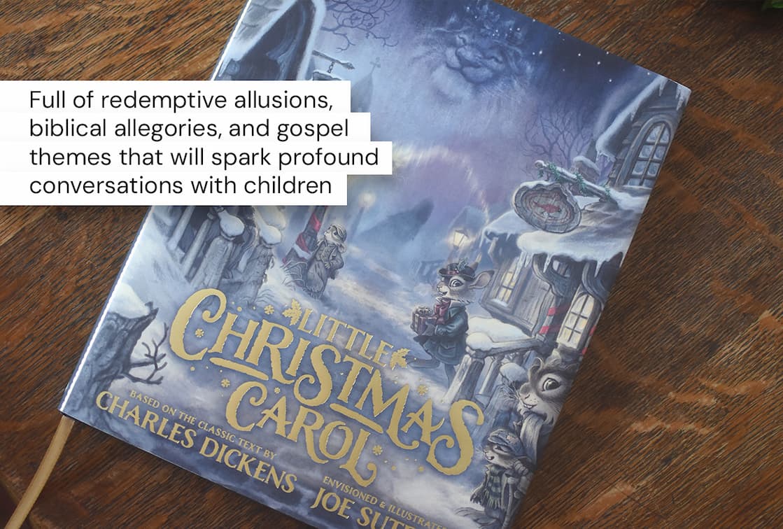 Enjoy Charles Dickens' beloved masterpiece, freshly imagined within an enchanting woodland realm. In 1843, Charles Dickens penned a story--a classic Christmas tale full of ghosts and the endearing humbug Ebenezer Scrooge. That story--which has captivated readers for over 150 years--is now accompanied by the delightful illustrations of Joe Sutphin. With charming woodland characters and settings that families will adore, readers will be transformed by A Little Christmas Carol. A tale of greed, regret, loneliness, reflection, compassion, hope, and a joyfully changed life, this beautifully illustrated edition will enliven the timeless classic for readers young and old. For the perfect family read-aloud, make A Little Christmas Carol a part of your family's Christmas tradition. This new edition makes a wonderful gift. It is good to be children sometimes, and never better than at Christmas, when its mighty Founder was a child himself. --Charles Dickens