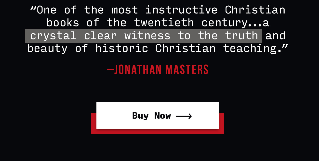 One of Christianity Today’s “100 Most Influential Books of the 20th Century”, J. Gresham Machen’s earnest case for true, biblical faith and communion in Jesus Christ has been read around the world for 100 years. Originally published in 1923, this new edition features a brand-new foreword by Kevin DeYoung and is issued with the hope and prayer that the next century will be celebrated as one of reformation and renewal for Christ’s church throughout the world.