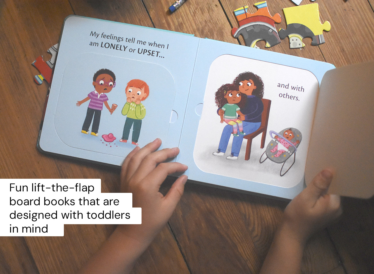 This collection of fun lift-the-flap board books for small children addresses the attitudes of the heart that underpin behavior and explains how the gospel of grace enables us to change. These helpful and engaging training tools will help you not only to guide your kids in positive behavior but also teach them about God's amazing grace! The beautiful box set contains... What Are Hands For? What Are Mouths For? What Are Feet For? What Are Eyes For? What Are Ears For? What Are Feelings For? A guide for parents is also included to help them think through how to refer back to these resources when specific behaviors need both to be corrected and to be connected to forgiveness, grace and growth. Gift this colorful, eye-catching and practical box set at baby showers, child dedications and first birthday parties, or get it for your own children's bookshelf.