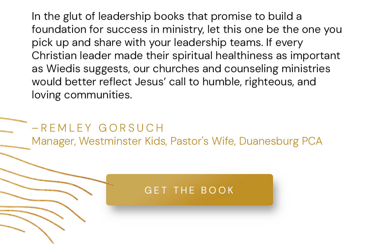 Most ministry leaders don't usually implode from outside pressures, but rather, they are most often incapacitated from their own inner struggles. Dave Wiedis, the Founder of ServingLeaders Ministries, helps pastors, counselors, and teachers uncover what is functionally most important to them, understand how these core commitments, or "ruling passions," can hijack their lives, marriages, and ministries, and gently guides them to grow in their passion for God. The Spiritually Healthy Leader exposes these root causes and offers the path to deep life transformation, freedom in Christ, and deliverance from self-sabotage. With Christ as the true center of their lives, ministry leaders can walk vibrantly with God, free from self-sabotage of the heart, and experience the ripple effect of health and healing in their lives, and see that effect positively impact our close relationships, families, churches, and the next generation.