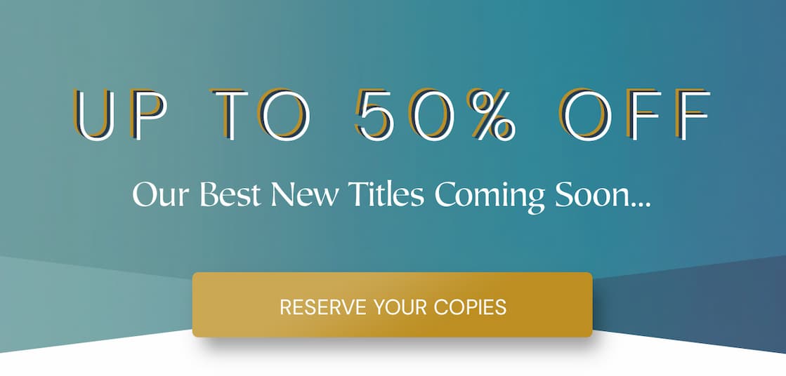 In this category you'll find a sneak peek at some of the books that we’re excited to launch in the coming days and months. These books haven’t quite arrived, but we’re giving you a chance to jump to the front of the line and pre-order your copy beforehand at our sale price. You know that feeling when you get someone the perfect gift that you can’t wait to give so you keep dropping hints about what’s coming? That’s kind of what we’re doing here.