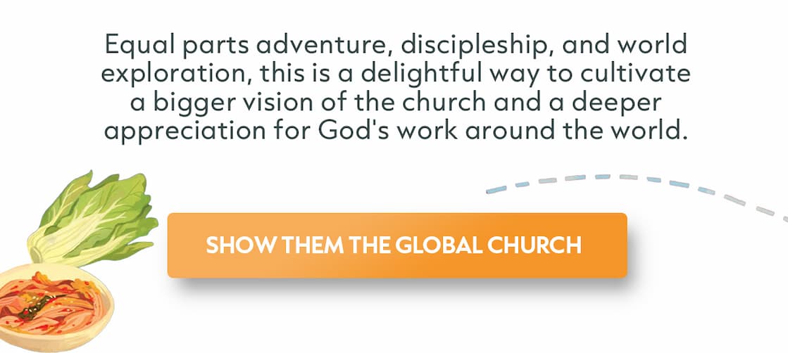 Drawing on his travels and conversations with believers around the world, Tim Challies  helps children see the breathtaking scope of Christ's church through the eyes of Christian kids from ten different countries. Along the way, they'll discover that while languages, customs, and daily life may differ, God's people everywhere gather to worship the same Savior.   Equal parts adventure, discipleship, and world exploration, this is a delightful way to cultivate a bigger vision of the church and a deeper appreciation for God's work around the world.